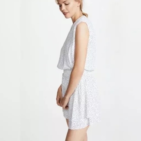 RAILS Angelina White Mini Dress with Black Stars. - Picture 3 of 14